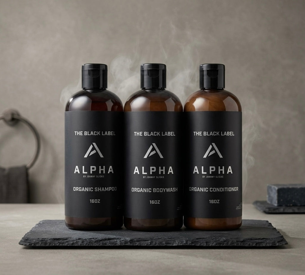 Black Label Shower Set