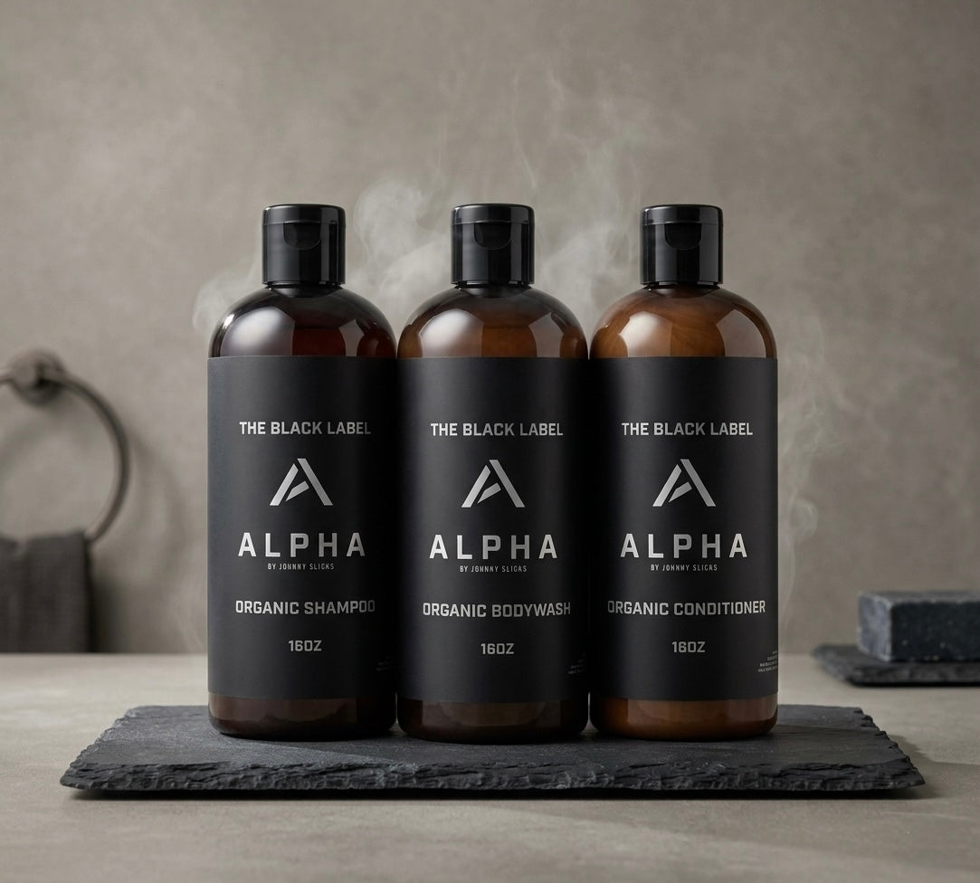 Black Label Shower Set