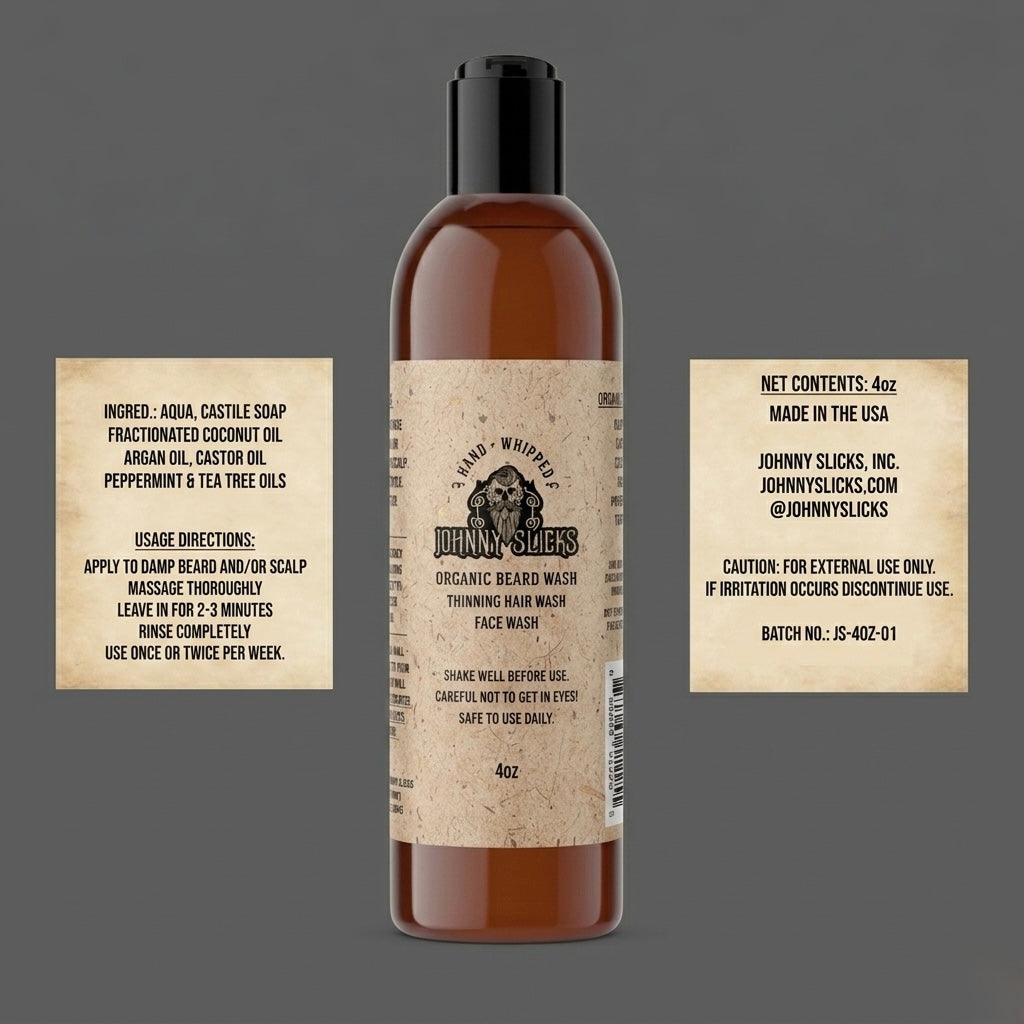 Organic Hand Whipped Beard Wash