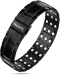 3x Strength Titanium Magnetic Bracelet for Men (Black)